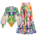 ENSEMBLE MAILLOT DE BAIN IMPRIME 1 PIECE