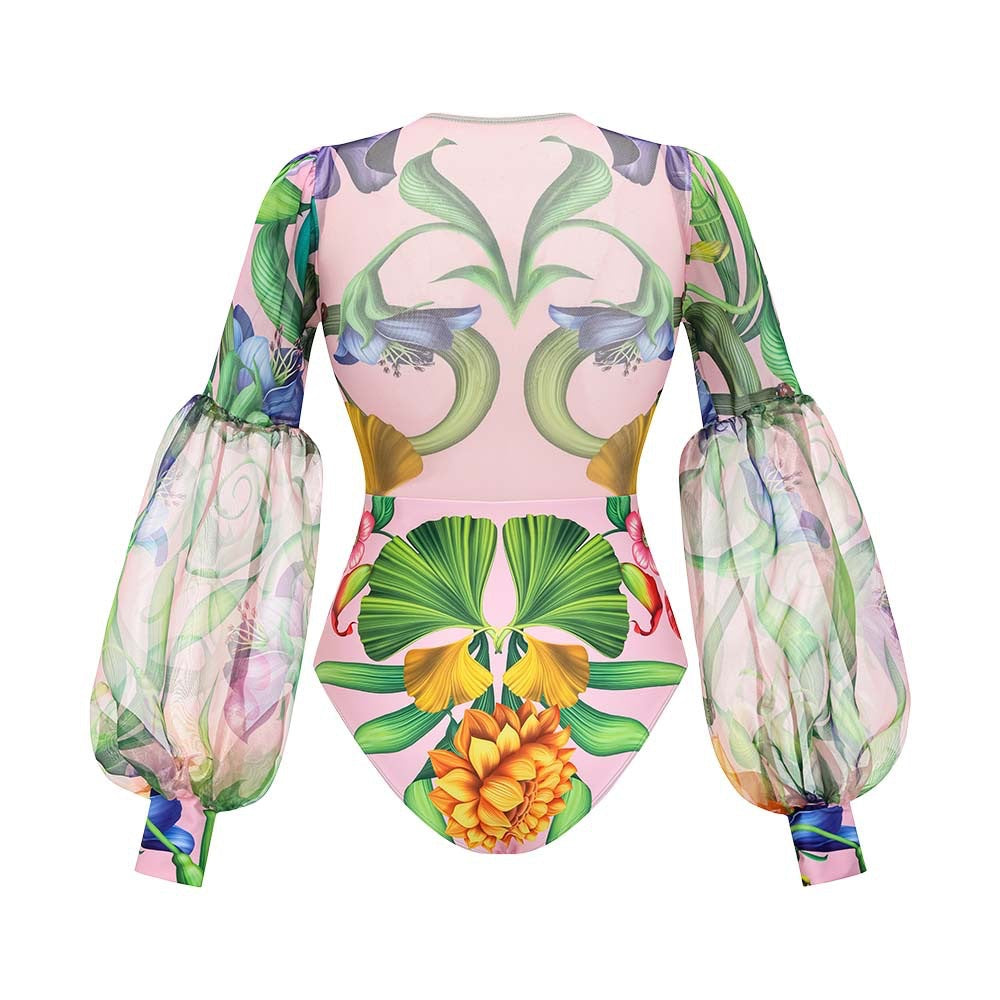 ENSEMBLE MAILLOT DE BAIN IMPRIME 1 PIECE