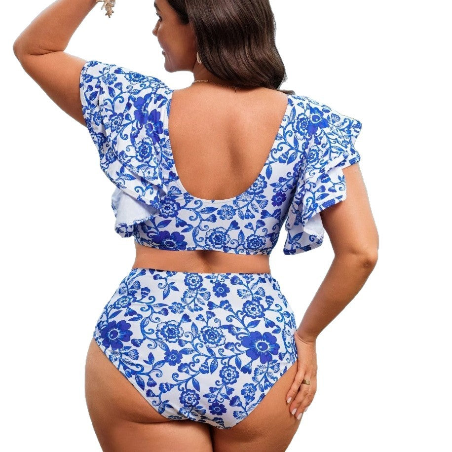 MAILLOT DE BAIN 2 PIECES FLEURI
